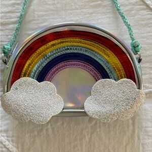 Claire's Rainbow and Clouds Kids Bag